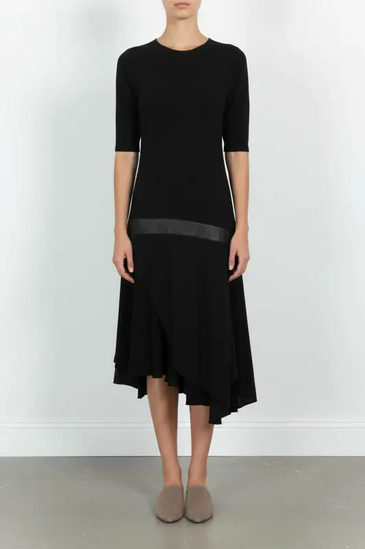 Robe Asymétrique Noire - Taille M/38