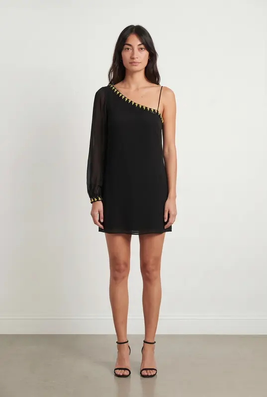 Robe Asymétrique Noire - Taille S/36