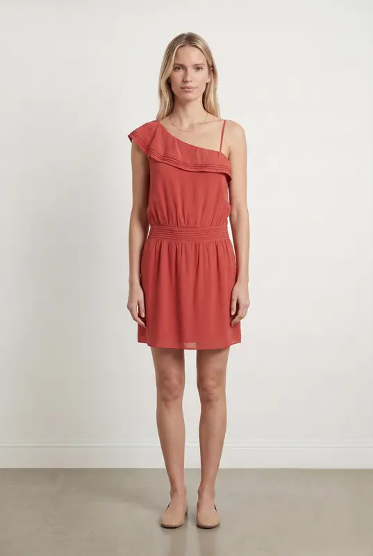 Robe Asymétrique Rose - Taille S/36
