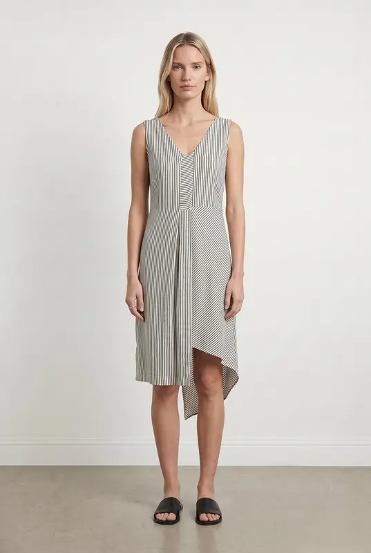 Robe blanche rayée - Taille S/36
