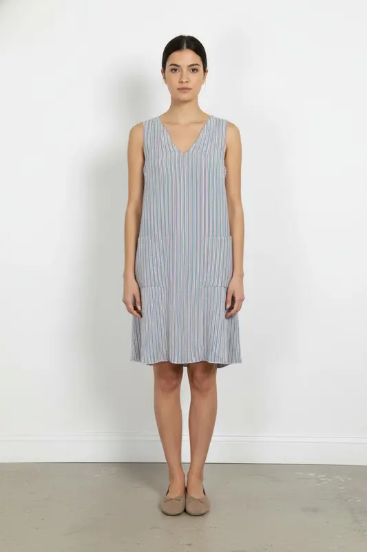 Robe Bleu et Blanc - Taille XXL/44