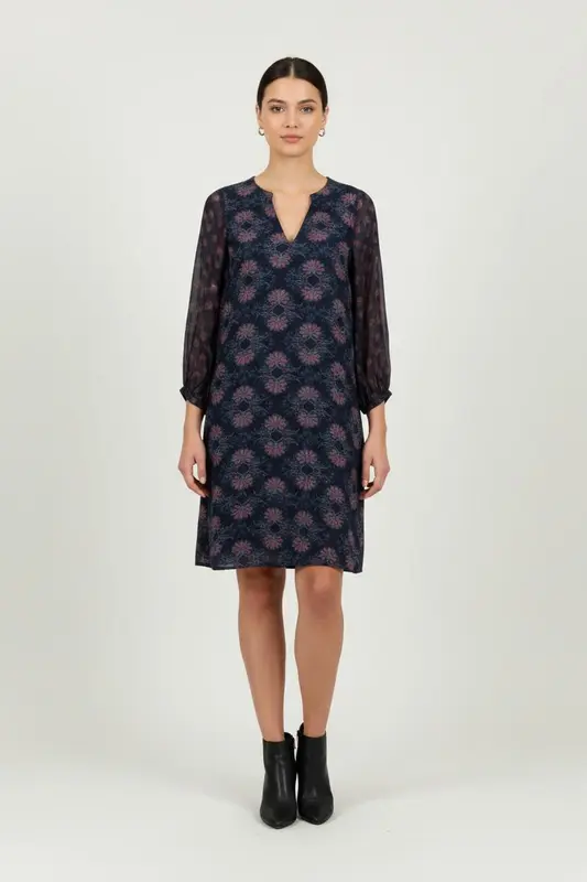 Robe Bleu et Rouge - Taille S/36