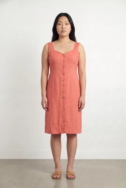 Robe Boutonnée Rose - Taille L/40