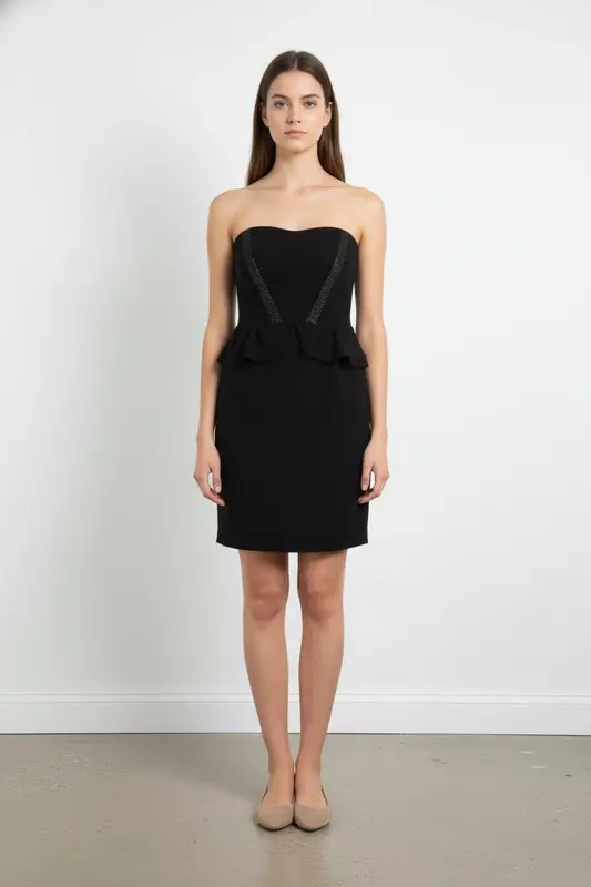 Robe Bustier Noire - Taille S/36