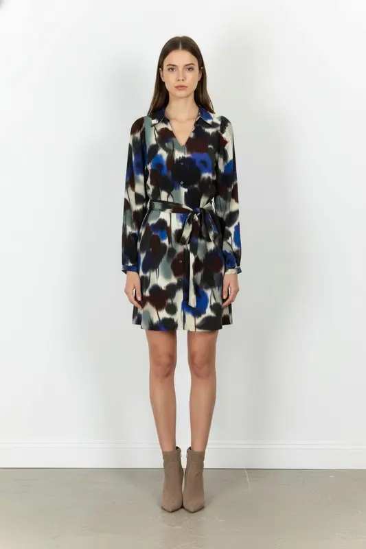 Robe Cache-cœur Multicolore - Taille S/36