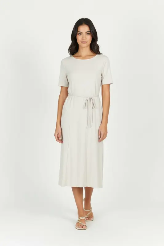 Robe Ceinturée Beige - Taille XS/34