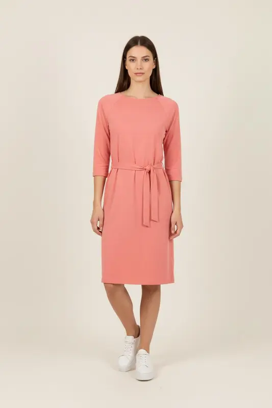 Robe Ceinturée Rose - Taille S/36