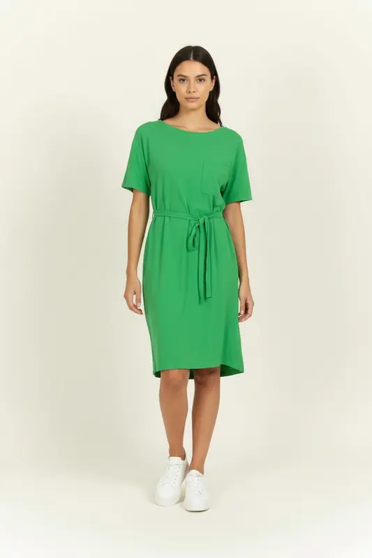 Robe Ceinturée Verte - Taille S/36