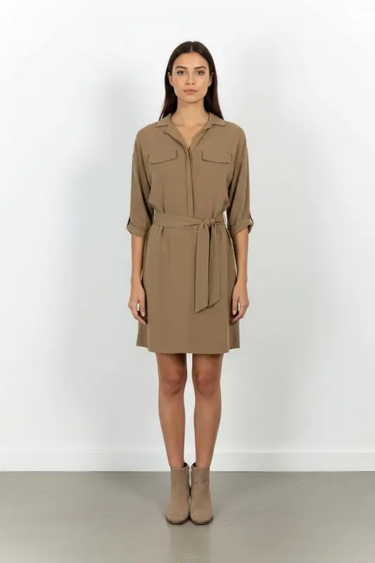 Robe Chemise Beige - Taille M/38