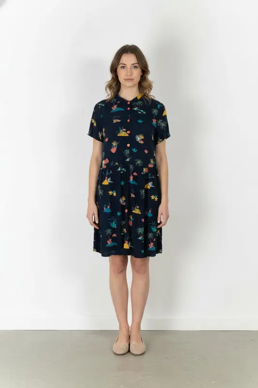 Robe Chemise Bleu - Taille S/36 - imparfaites