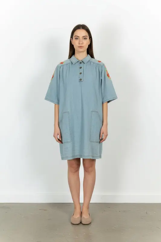 Robe Chemise Bleue - Taille M/38