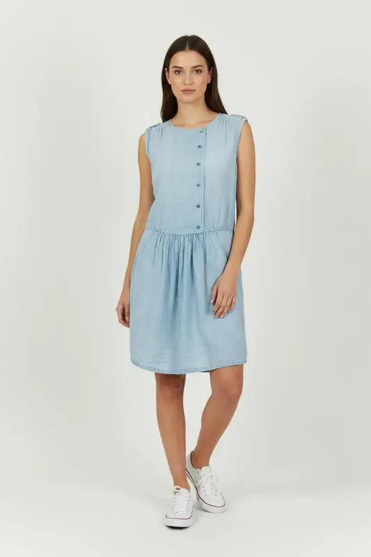 Robe Chemise Bleue - Taille XS/34