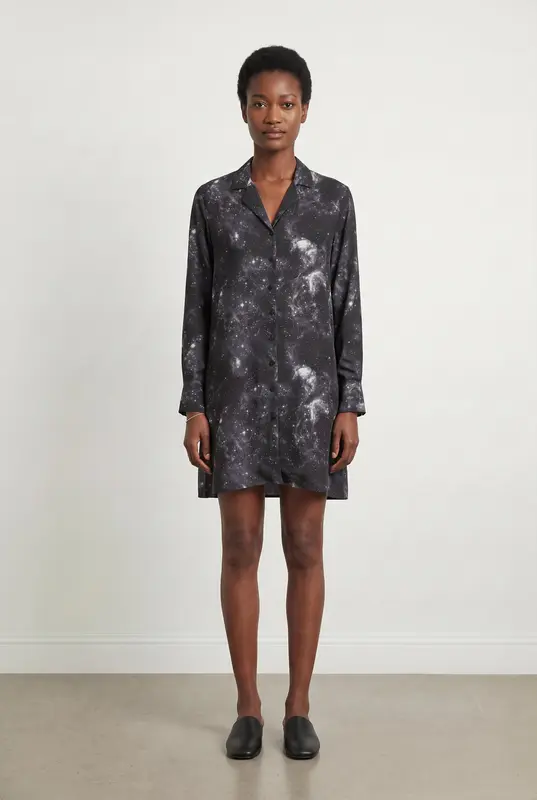Robe Chemise Grise et Noire - Taille M/38