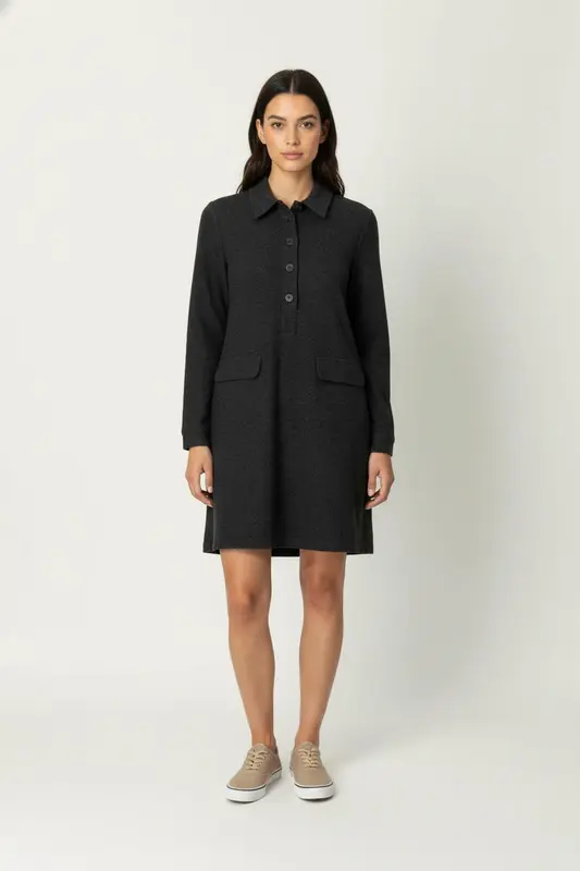Robe Chemise Grise - Taille M/38