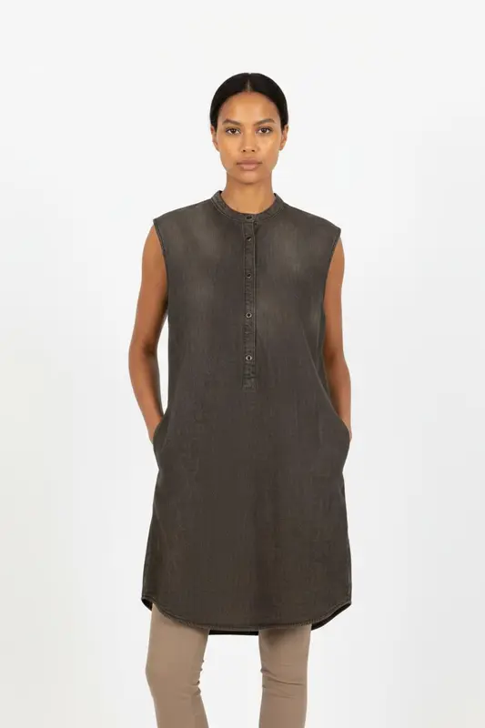 Robe Chemise Grise - Taille XS/34