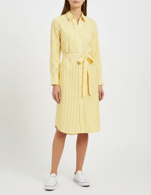 Robe-chemise jaune rayée - Taille S/36