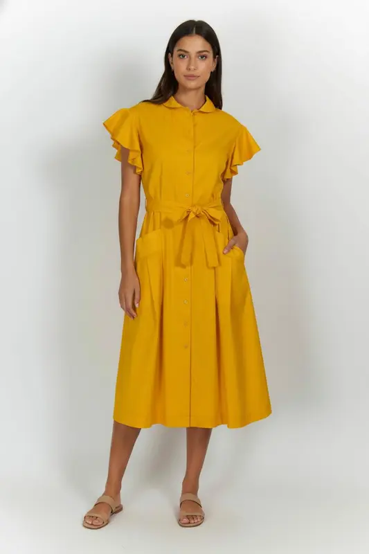 Robe Chemise Jaune - Taille S/36