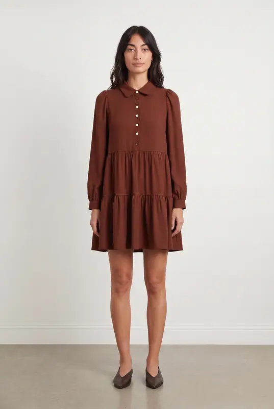 Robe Chemise Marron - Taille XS/34