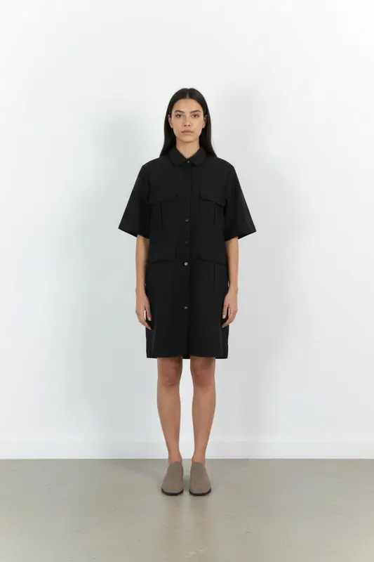 Robe Chemise Noire - Taille L/40