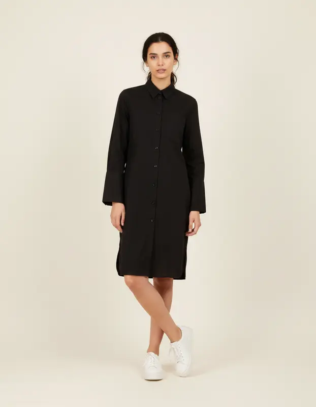 Robe Chemise Noire - Taille S/36