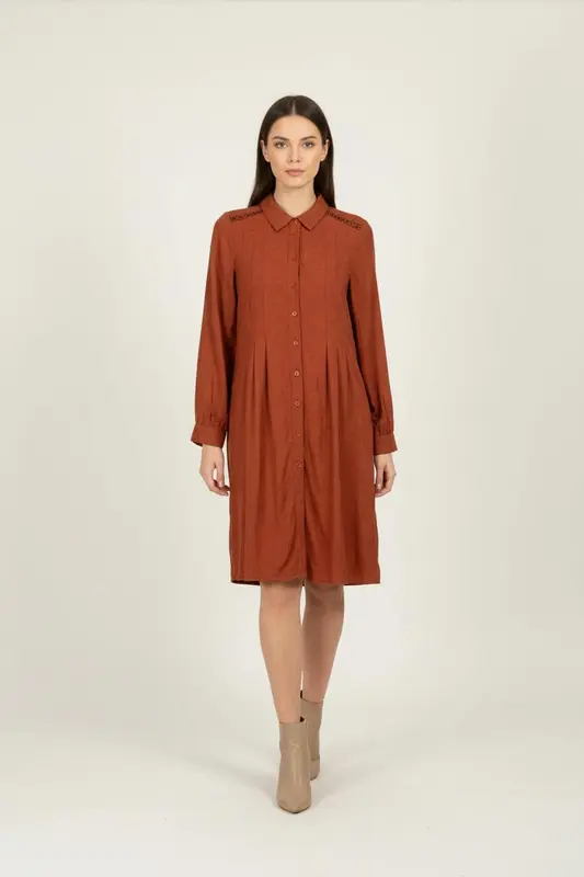 Robe Chemise Orange - Taille L/40