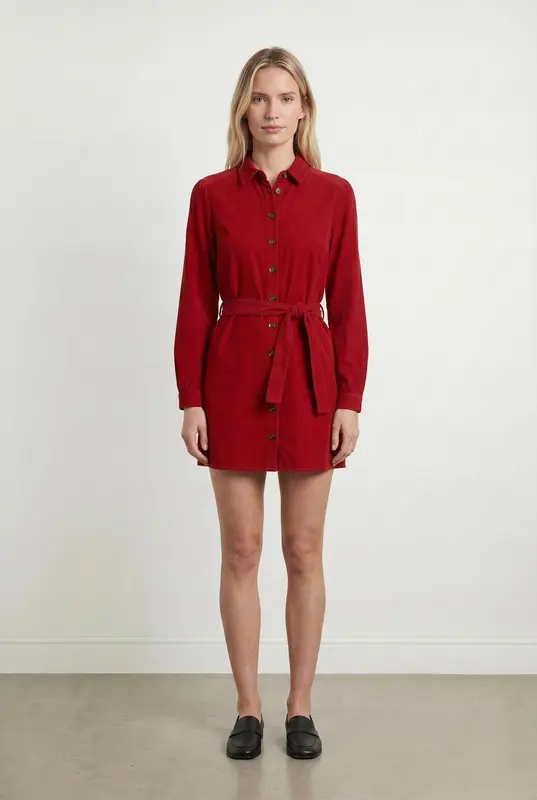 Robe Chemise Rouge - Taille S/36