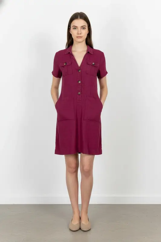 Robe Chemise Violette - Taille S/36