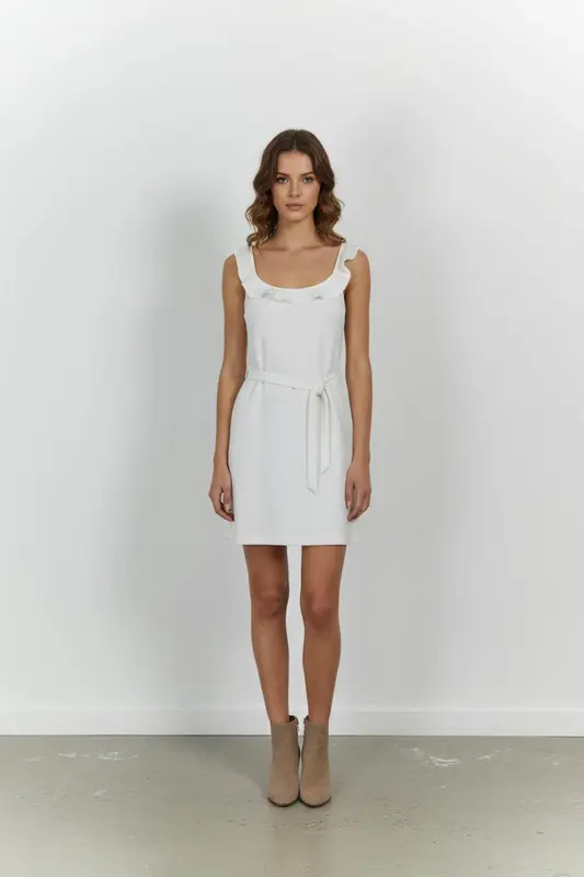 Robe Courte Blanche - Taille S/36 - imparfaites