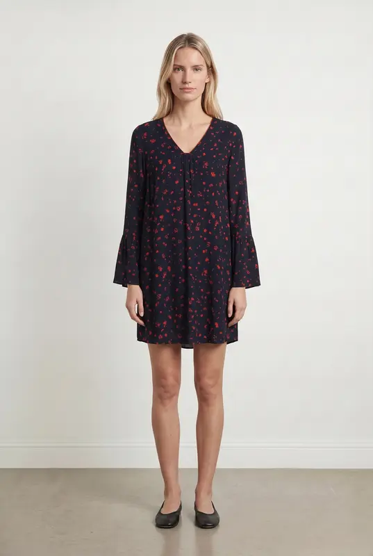 Robe Courte Bleu et Rouge - Taille S/36