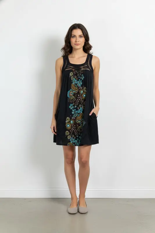 Robe Courte Bleue et Noire - Taille M/38