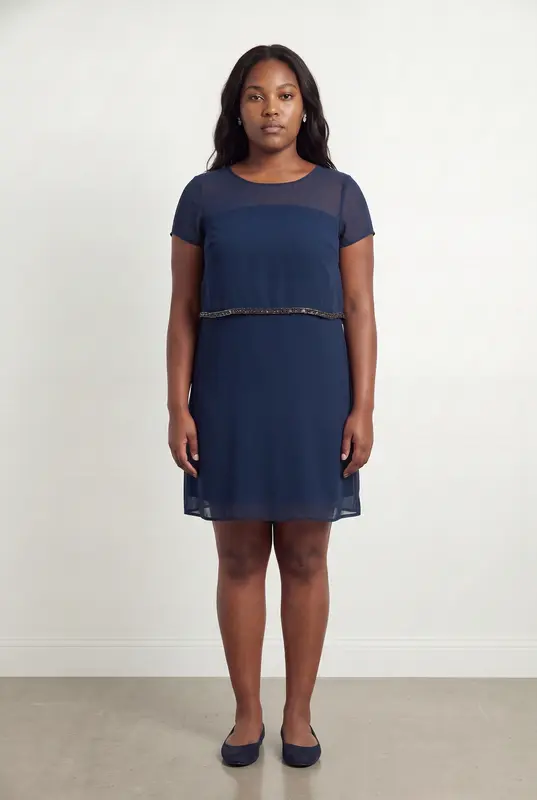 Robe Courte Bleue - Taille XL/42