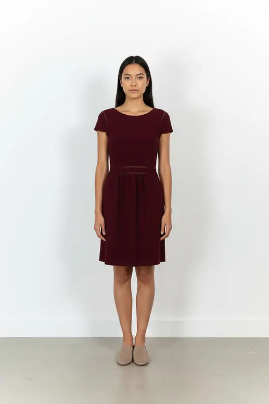 Robe Courte Bordeaux - Taille XS/34