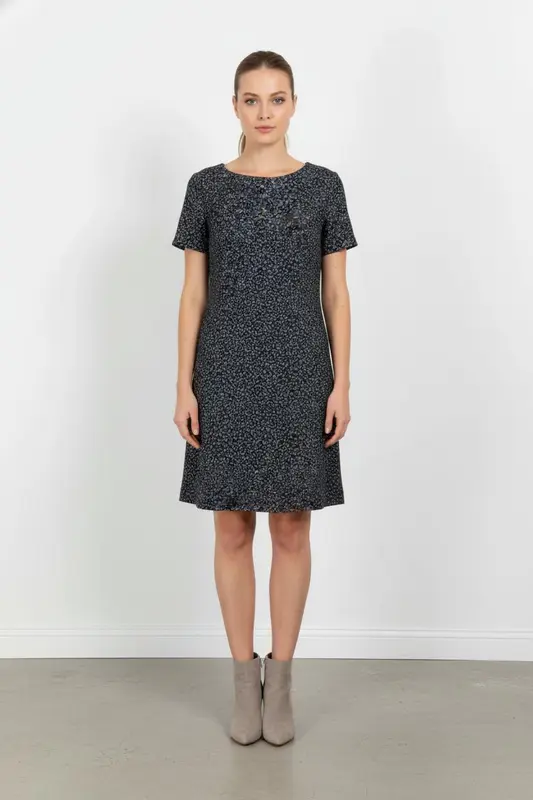 Robe Courte Grise et Noire - Taille M/38