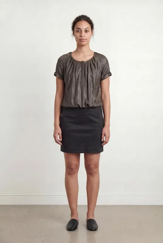 Robe Courte Kaki et Noire - Taille XL/42