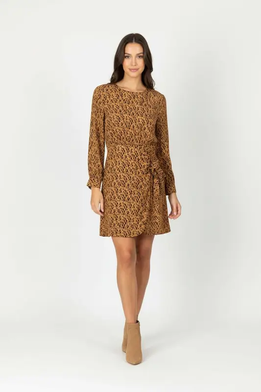 Robe Courte Marron et Noire - Taille S/36