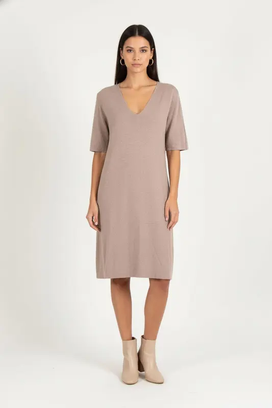 Robe Courte Marron - Taille L/40