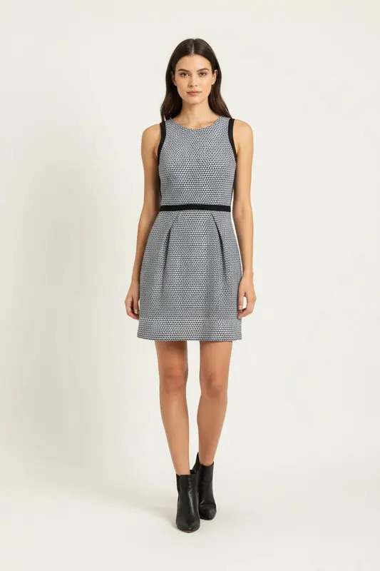 Robe Courte Noire et Blanche - Taille S/36