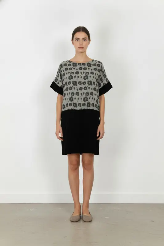Robe Courte Noire et Grise - Taille S/36