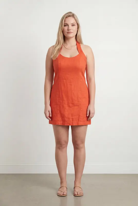 Robe Courte Orange - Taille XL/42