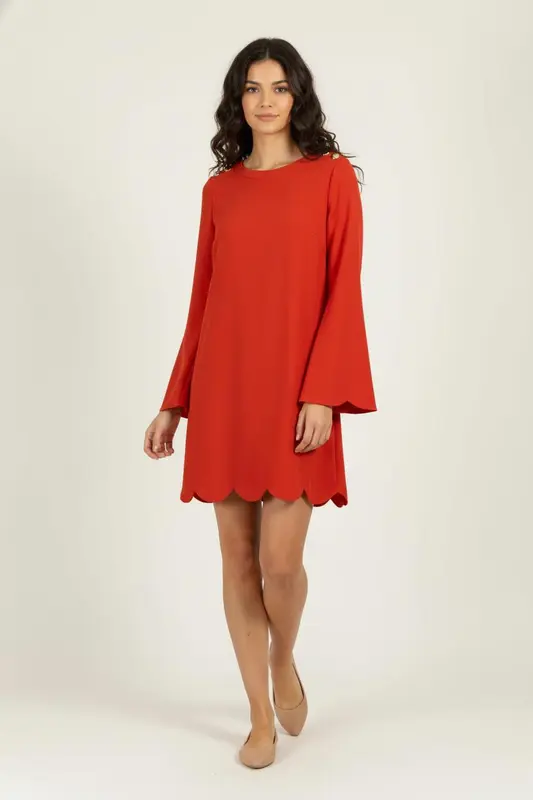 Robe Courte Orange - Taille XS/34