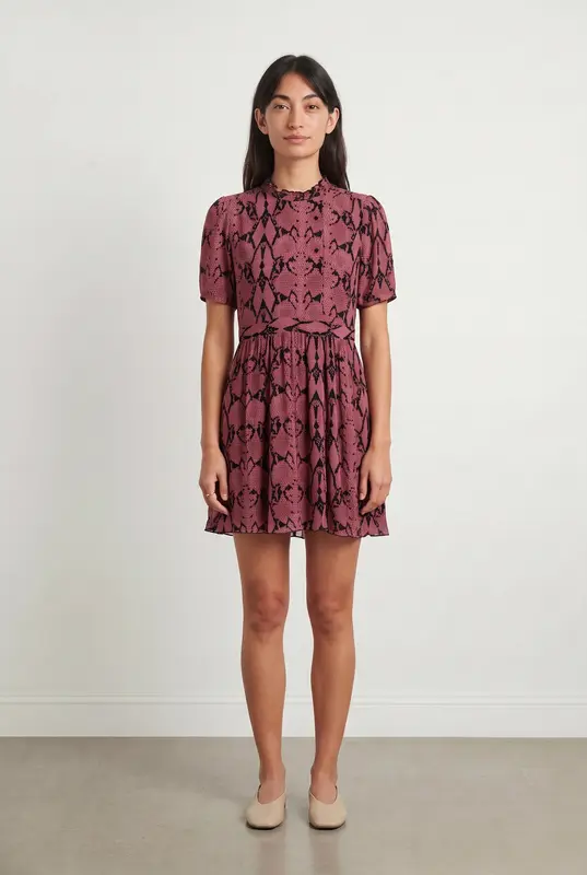Robe Courte Rose et Noire - Taille S/36