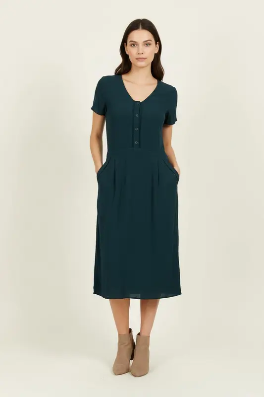 Robe Courte Verte - Taille S/36