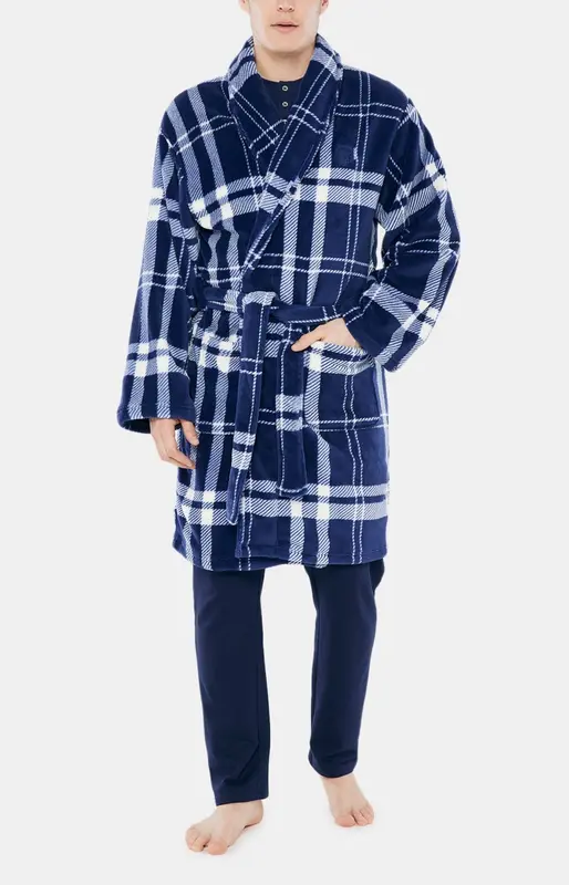 Robe de chambre Polaire - Big Carreaux
