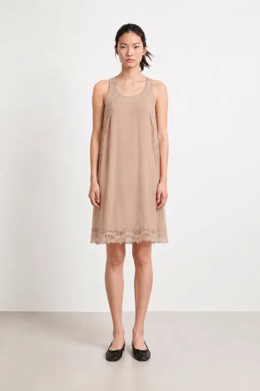 Robe Débardeur Beige - Taille XS/34