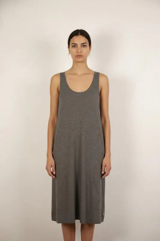 Robe Débardeur Grise - Taille M/38
