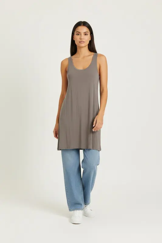 Robe débardeur grise - Taille S/36
