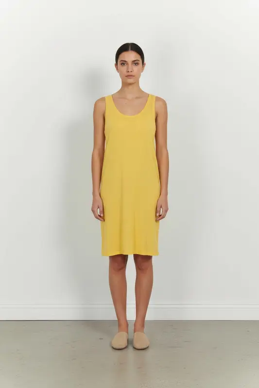 Robe Débardeur Jaune - Taille L/40