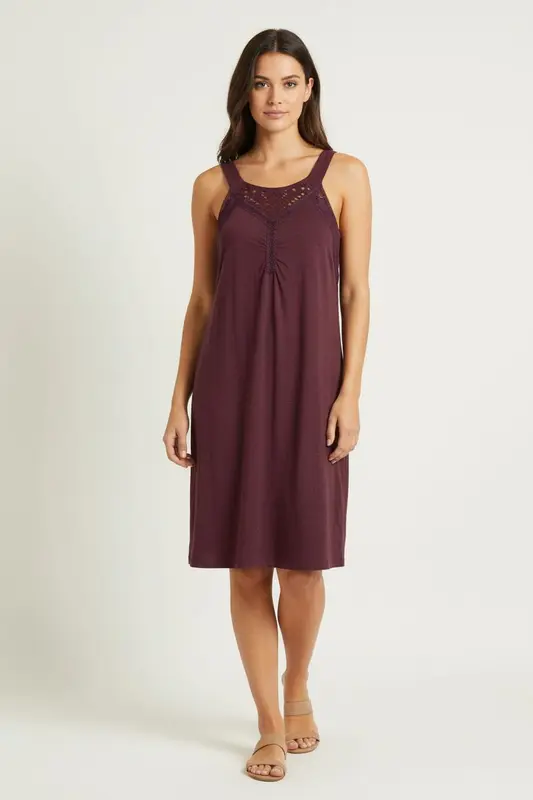Robe Dentelle Bordeaux - Taille S/36
