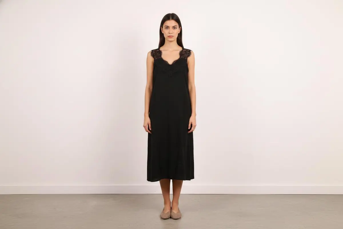 Robe Dentelle Noire - Taille XS/34