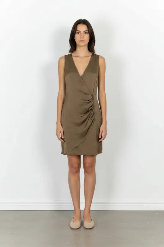 Robe Drapée Marron - Taille M/38